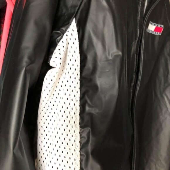 Vintage Tommy Hilfiger Men’s Rain Jacket Waterproof Sz Medium Oversized 90's - Picture 6 of 8